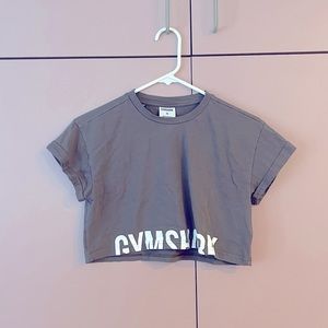Gymshark Fraction Crop Top - Slate Lavender (XS)